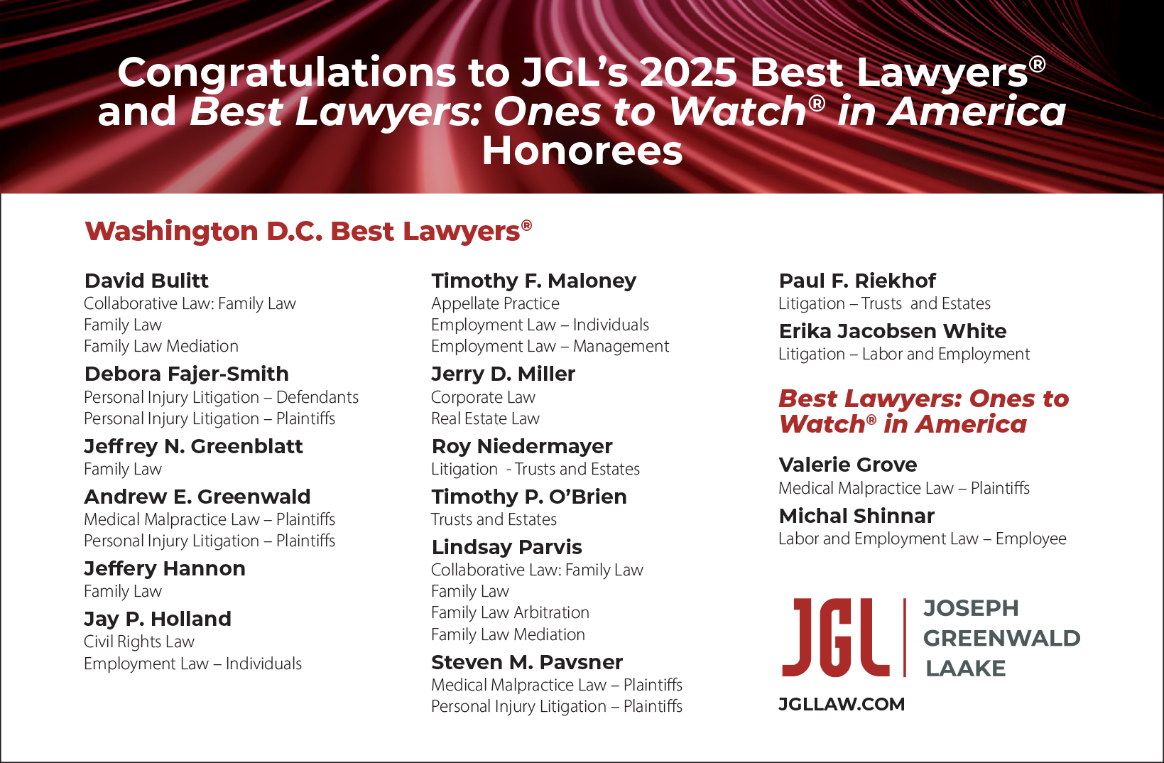 Jgl Best Lawyers 2025